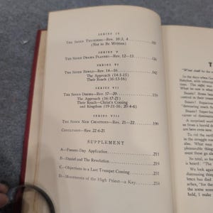 The End Re-Thinking The Revelation Norman B Harrison 1941 HC Fold-Out Chart image 4