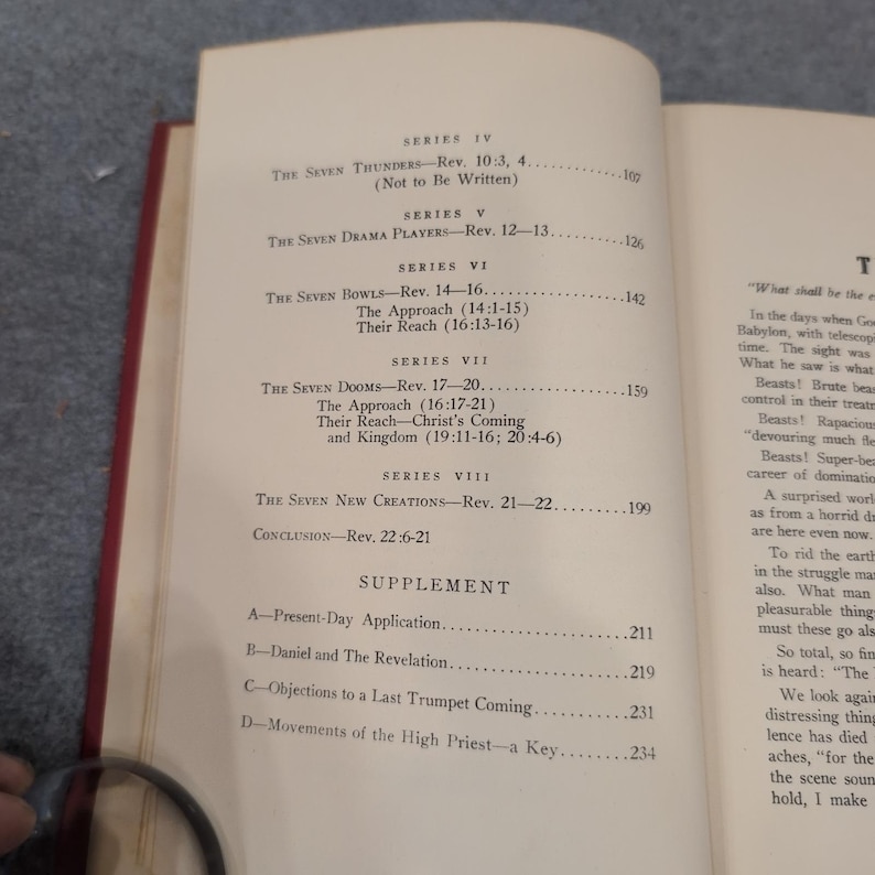 The End Re-Thinking The Revelation Norman B Harrison 1941 HC Fold-Out Chart image 4