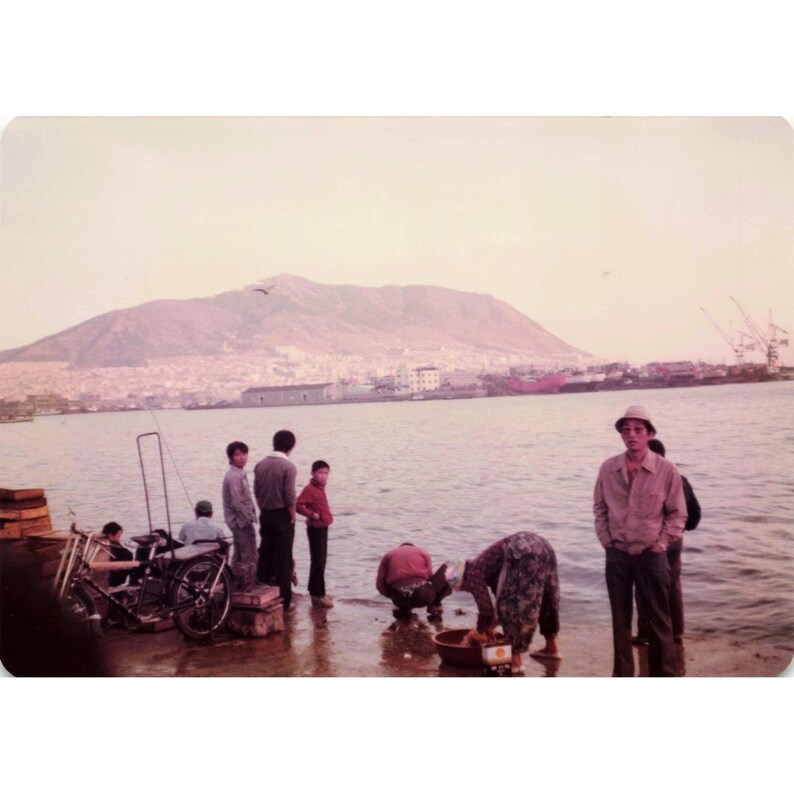 4 Vintage 1970s Busan Korea Jagalchi Harbor Market Photos Pusan Color Prints image 2