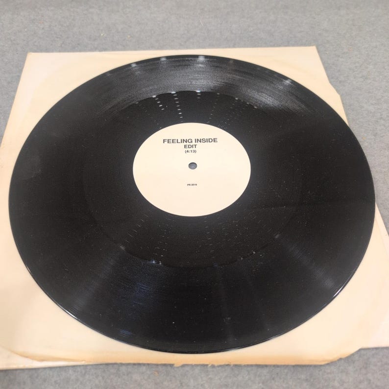 Feeling Inside 12" Vinyl Single PR 2519 LP Version & Edit Promo White Label image 4