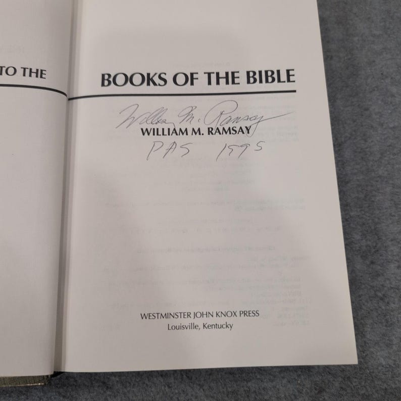 The Westminster Guide to the Books of the Bible by William M Ramsay HC Signed image 5