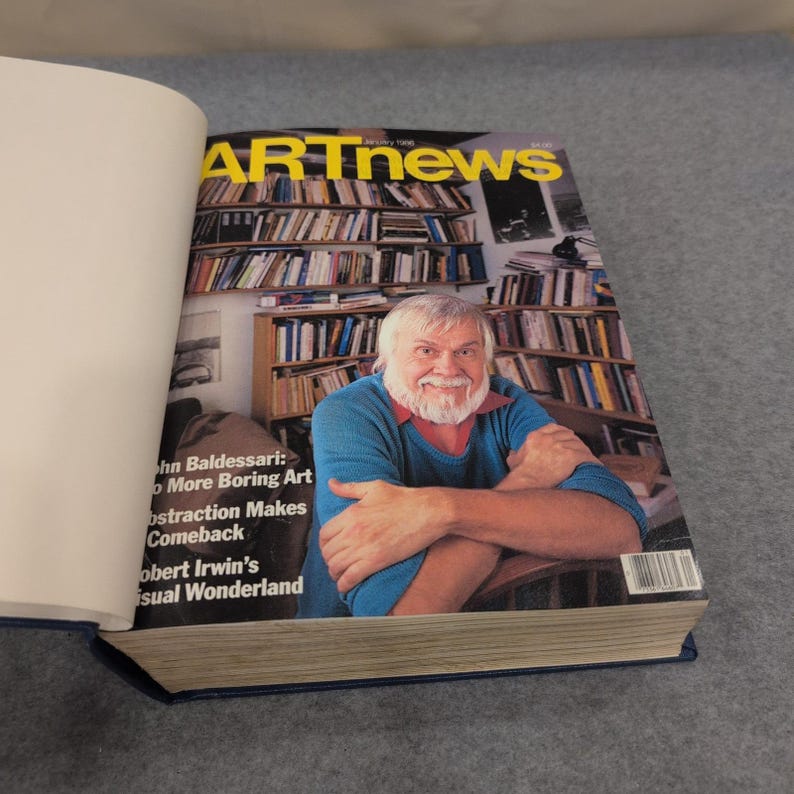 ARTnews Magazine 1986 Full Year 10 Issues Bound Volume Hardcover John Baldessari image 1