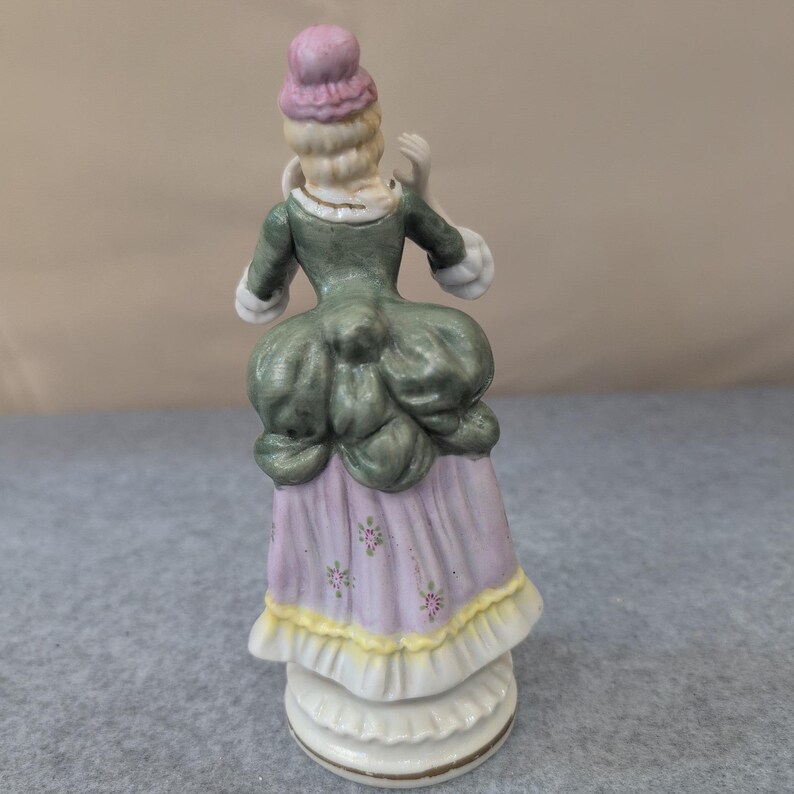VTG Porcelain Figurine Lady Woman Figurine Produced by Hal-sey Fifth Ave. L & M image 4