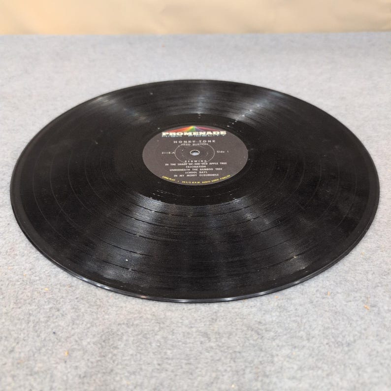 Fred Burton Honky Tonk vinyl LP Promenade 2118 The Old Professor Jazz Piano afbeelding 6