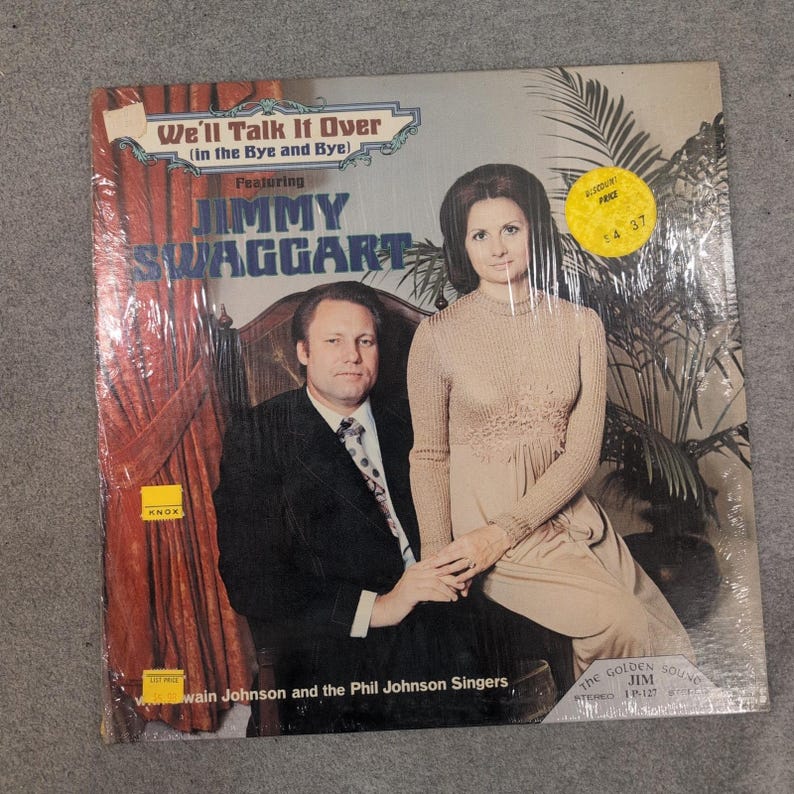 Jimmy Swaggart We'll Talk It Over In The Bye And Bye Vinyl LP Jim Records LP-127 image 1