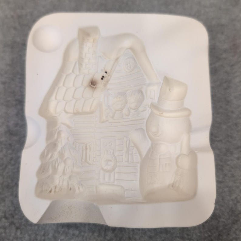 Air Capitol Molds Inc スノーマンとキッズ用セラミックモールド A358 クリスマスホリデーデコレーション 画像 1