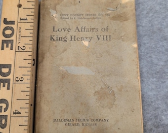 Love Affairs of King Henry VIII Little Blue Book No 236 Haldeman-Julius 1920s