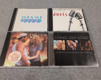 Lotto di 4 CD di colonne sonore: Miami Vice, Duetti, Tin Cup, Living Out Loud, Jazz, Vocal, Pop.