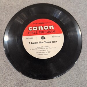 Double Sixteen Canon Bible Program A Leprous Man Thanks Jesus Show N Tell 1967 image 1