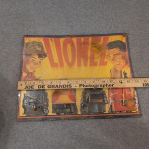 Lionel Trains 1954 Catalog Cover Embossed Tin Sign Hallmark Great American Railw image 2