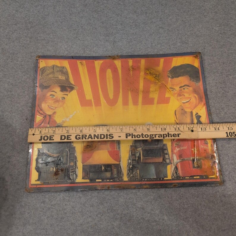 Lionel Trains 1954 Catalog Cover Embossed Tin Sign Hallmark Great American Railw image 2