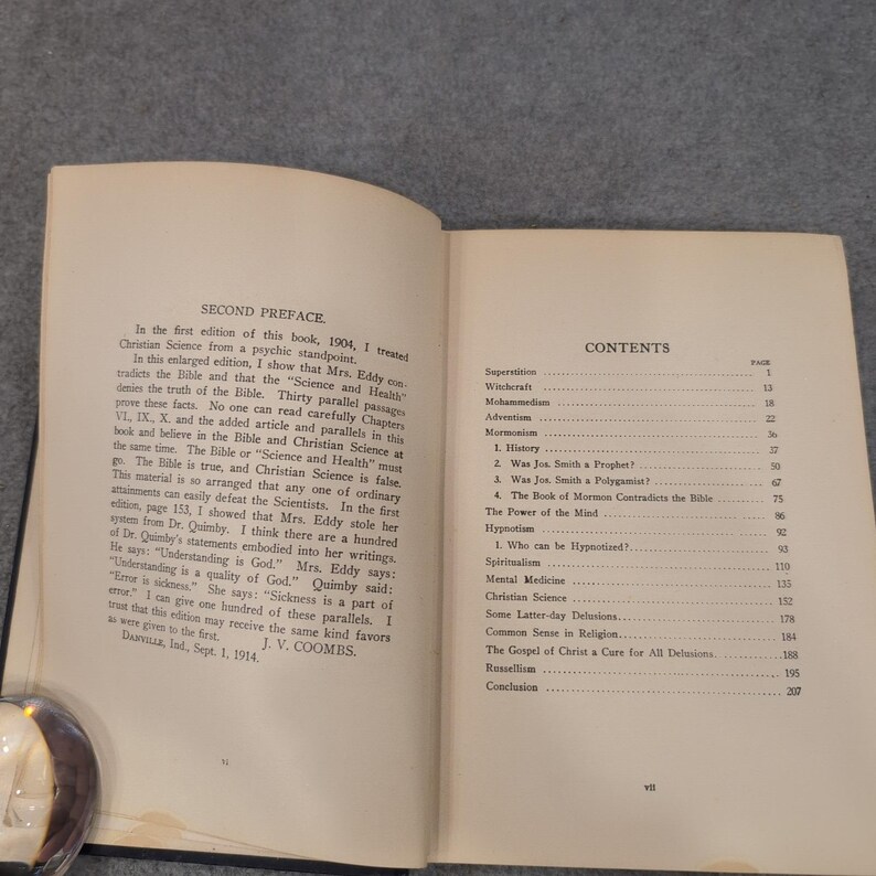 Religious Delusions J. V. Coombs 1914 Hardcover Standard Publishing Company image 3