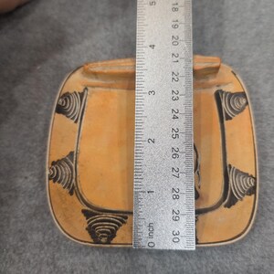 Unique Orange Ceramic Trinket Dish Elephant Design Decorative Collectible image 4