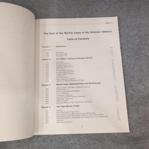 US Marine Corps FMFM 1-2 Role of the Marine Corps in National Defense 1991 Manua image 3