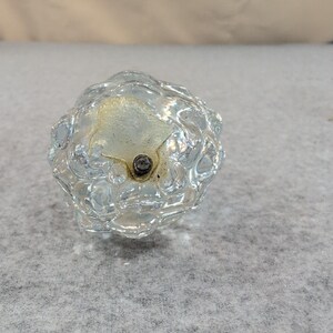Vintage Clear Textured Art Glass Bubble Turtle Figurine Paperweight MCM image 3