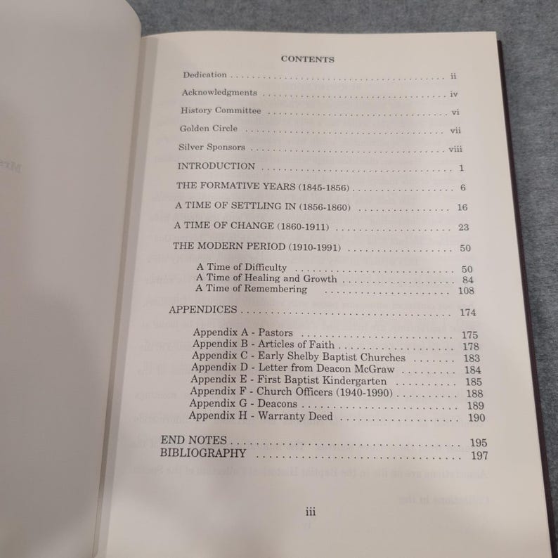 The First Baptist Church of Vincent Alabama A History 1845-1991 hardcover boek afbeelding 4