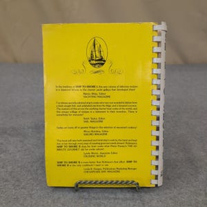 Ship to Shore II Caribbean Charter Yacht Recipes Cookbook Jan Robinson 1987 VG immagine 2