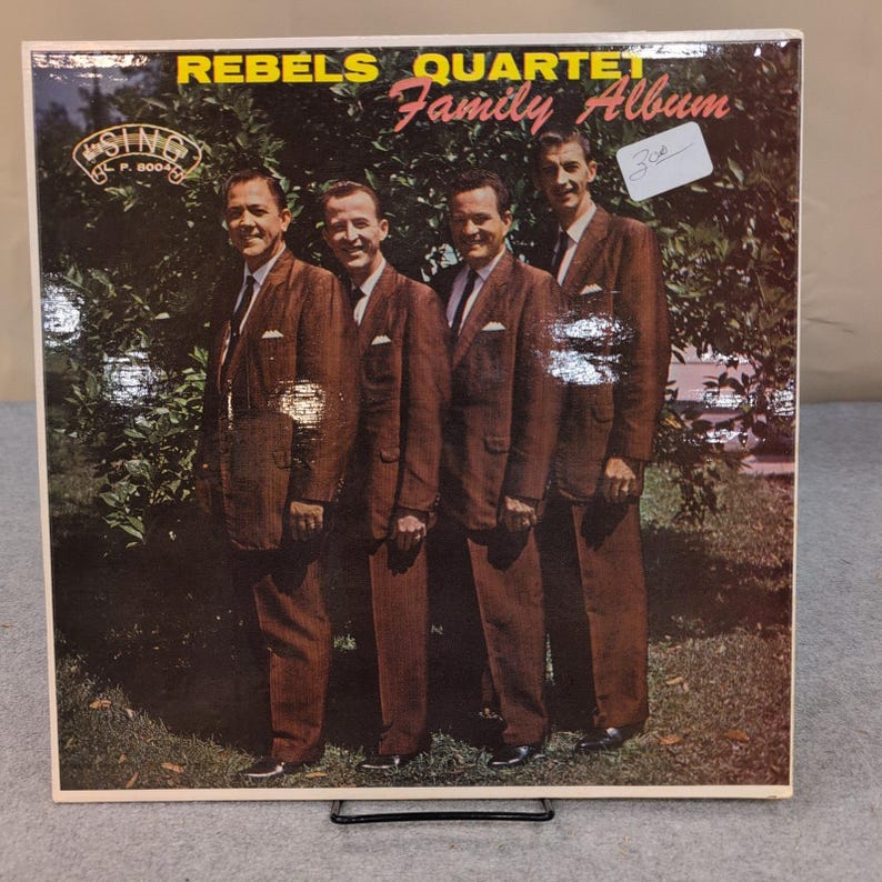 The Rebels Quartet Family Album Vinyl LP Sing Records MLP 8004 Southern Gospel image 1