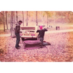 Vintage 1970s Great Smoky Mountains Camping Trip Lot of 9 Photos 3.5x5 image 6
