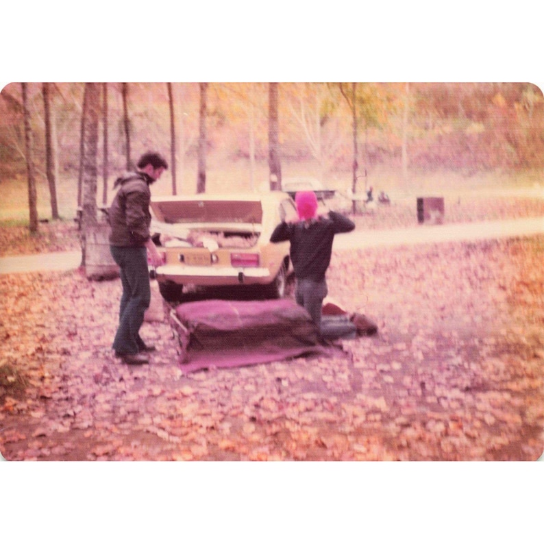 Vintage 1970s Great Smoky Mountains Camping Trip Lot of 9 Photos 3.5x5 image 6