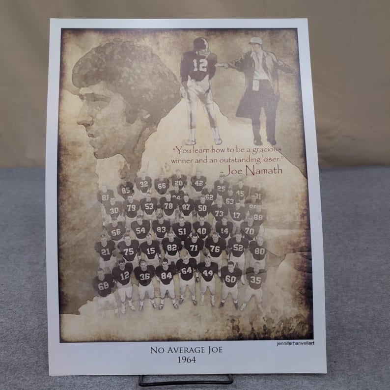 Jennifer Harwell Art History of Alabama Crimson Tide - Juego de 13 impresiones de fútbol imagen 12