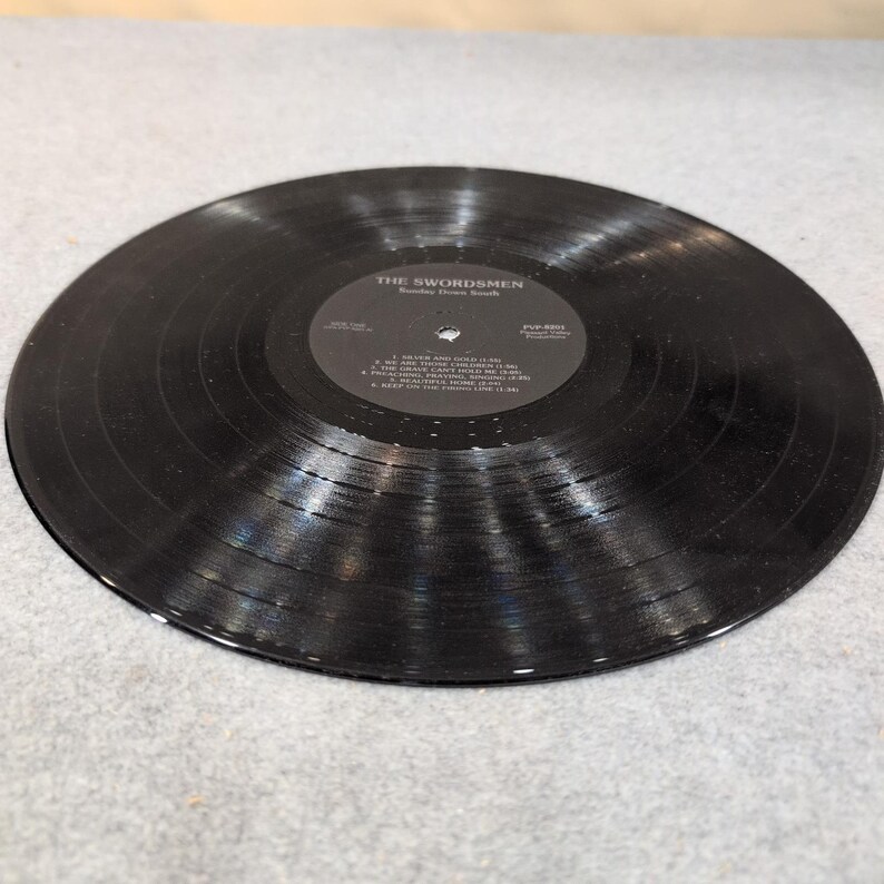ザ・ソードメン サンデー・ダウン・サウス ビニールLP サザン・ゴスペル 1982 PVP-8201 VG+ 画像 5