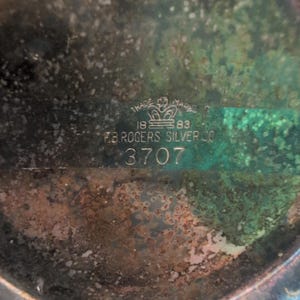 F.B. Rogers Silver Co 3707 Silver Plated Footed Water Pitcher with Ice Guard image 7