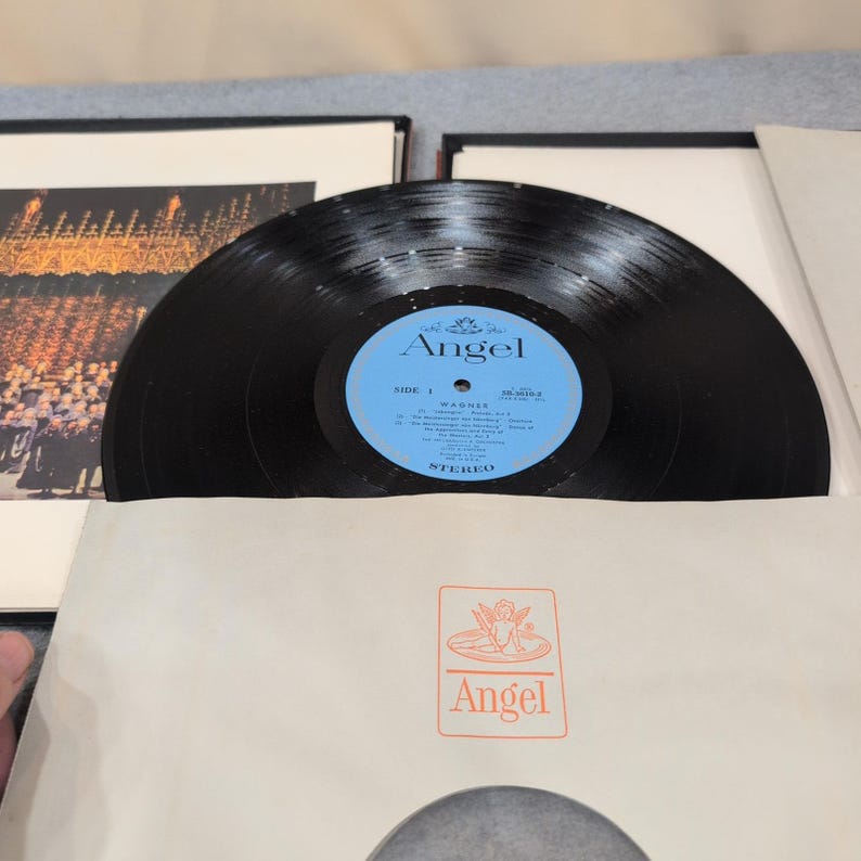 Klemperer Conducts Wagner Philharmonia Orchestra Angel Records 2-LP Box SB-3610 image 3