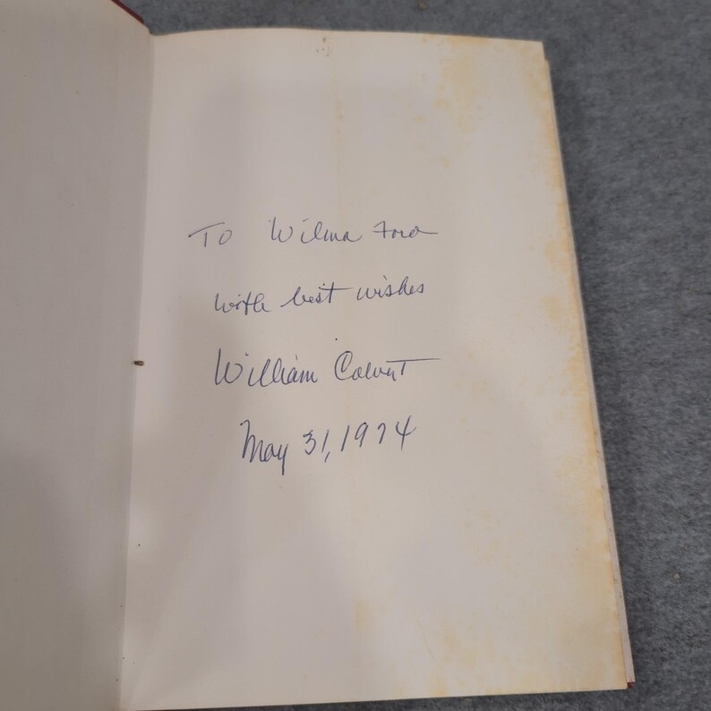 Saul by William J Calvert Jr Signed Inscribed Hardcover Southern Fiction 1974 image 4