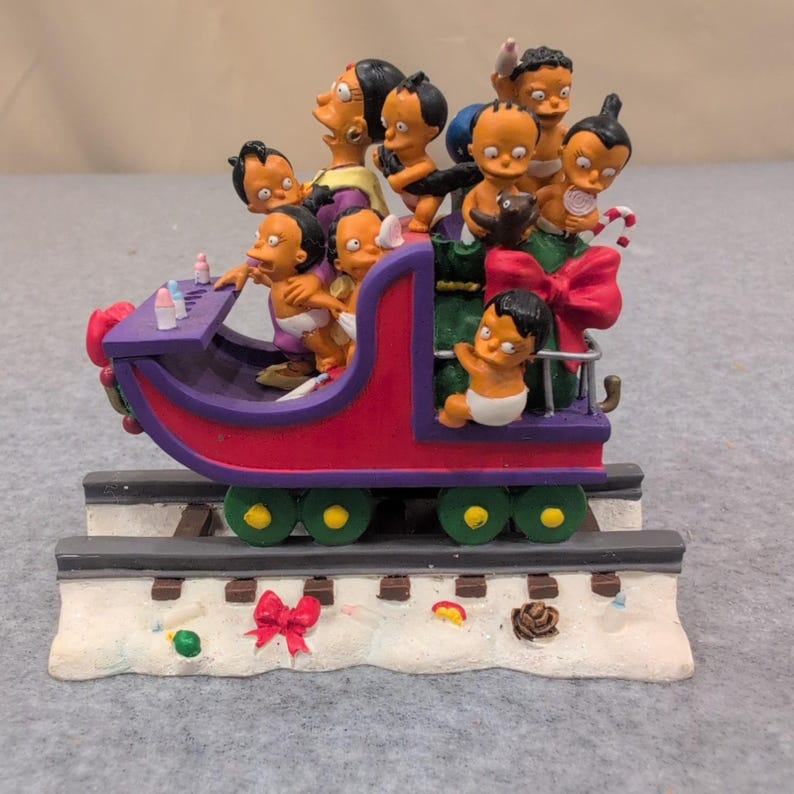 The Simpsons Christmas Express Nahasapeemapetilons Family Daycare Figurine 2004 image 1
