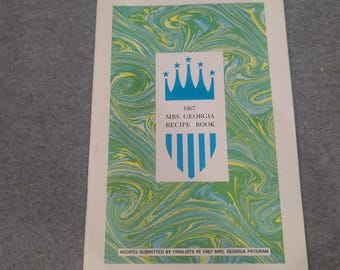 Vintage 1967 Mrs Georgia Recipe Book Atlanta Gas Light Company Mid Century Bookl