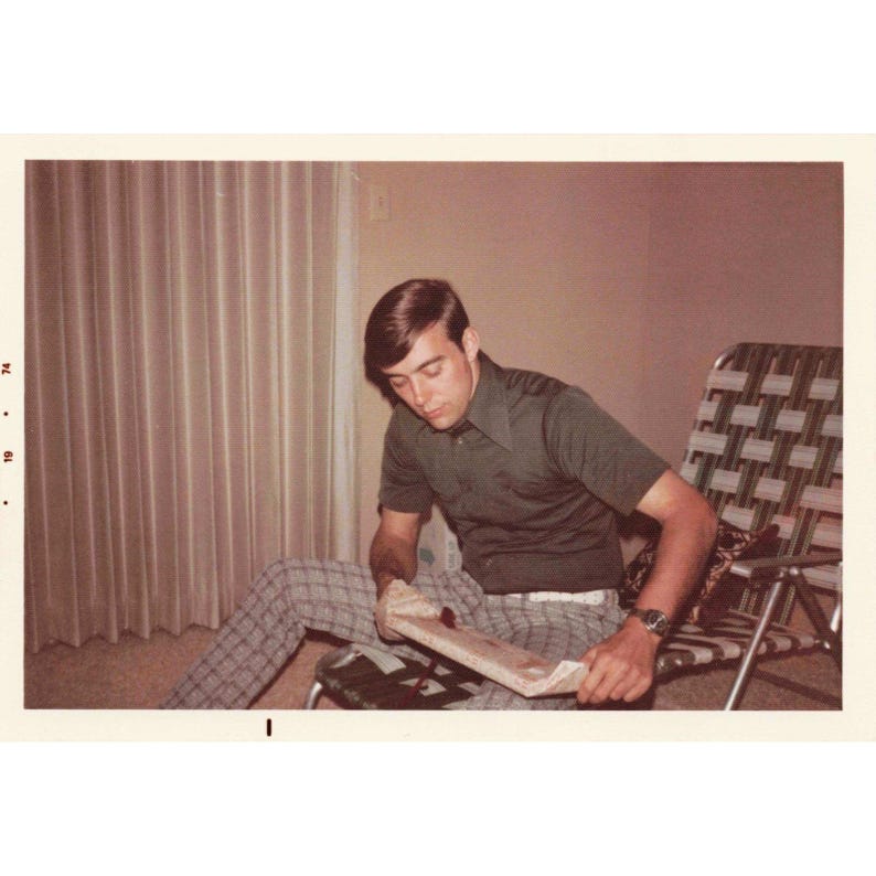 Vintage 1974 USAF Officer Home Interior Lot of 8 Photos 3.5x5 image 20