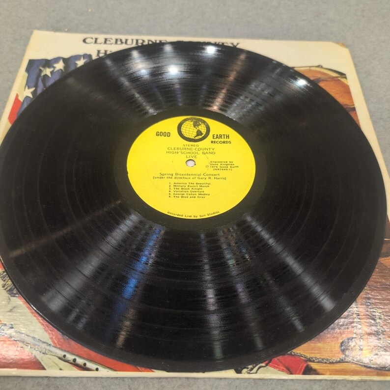 Cleburne County High School Band Live Spring Bicentennial Concert 1976 Vinyl LP image 3