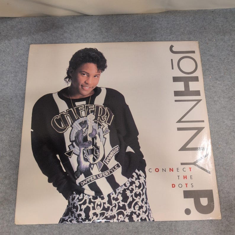 Johnny P. Connect the Dots Vinyl LP 1989 Columbia Records C 45010 Promo Gold Sta image 1