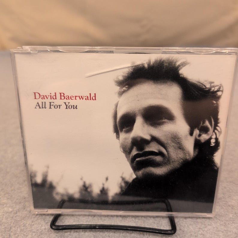 David Baerwald All For You CD Single Promo 1990 A&M Records Bedtime Stories CD5 image 1