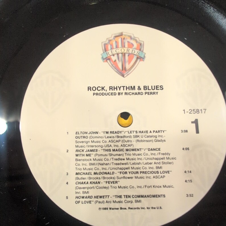 ロック・リズム＆ブルース・ヴァイナルLP 1989 エルトン・ジョン、リック・ジェームス、チャカ・カーン 1-25817 画像 4