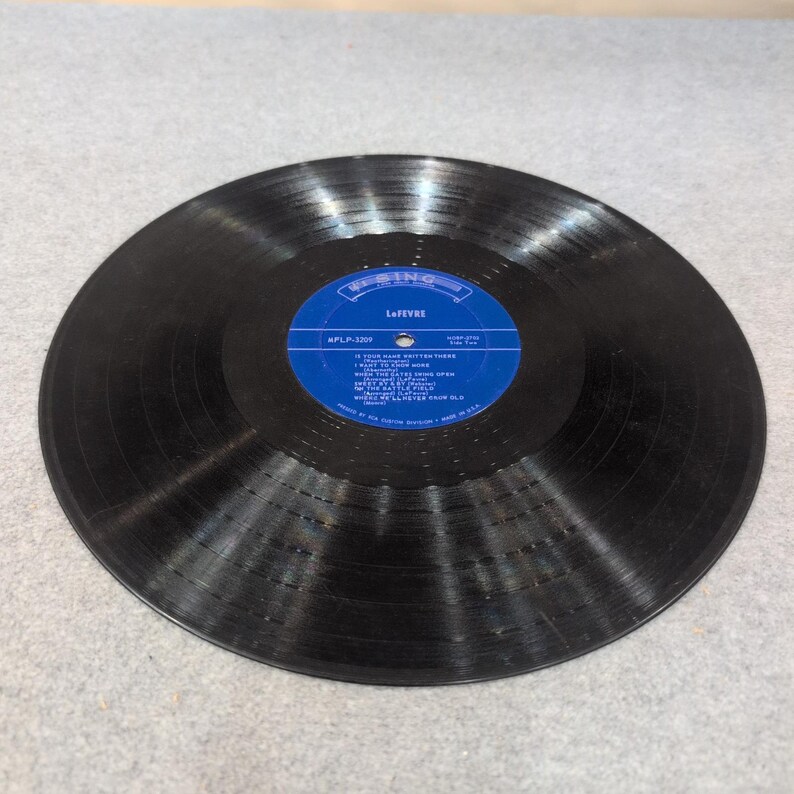 The LeFevres Sing Vintage Southern Gospel Vinyl LP Sing Recording Co MFLP-3209 image 6