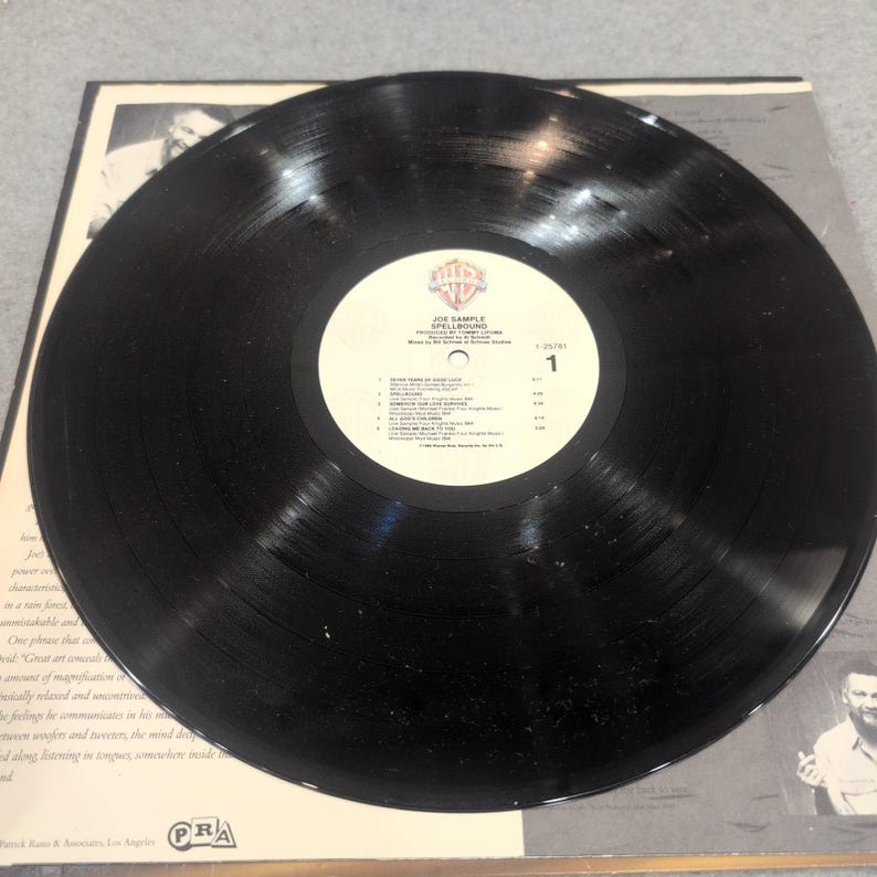 Joe Sample Spellbound Vinyl LP 1989 Warner Bros 1-25781 Promotional Copy Jazz image 5