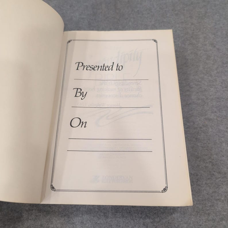 NIV セレンディピティ聖書（学習グループ向け）ゾンダヴァン社 1989年 第2版 ソフトカバー 画像 3
