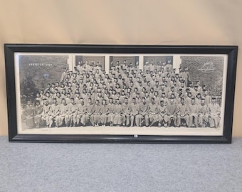 Vintage Anniston High School 1950 Class Graduation Photo Framed Lance Johnson