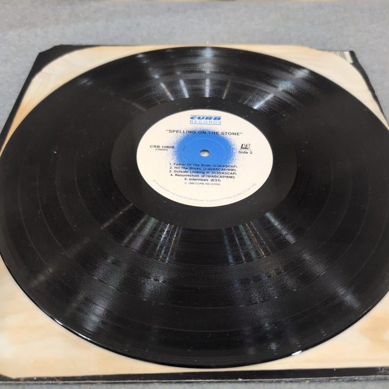Spelling On The Stone LPレコードアルバム Curb Records CRB-10608 1988 カントリーミュージック 画像 5