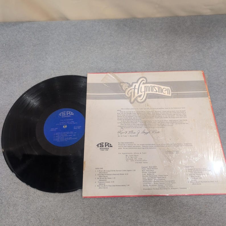 The Hymnsmen It Won't Be Long Till My Saviour Comes Again Vinyl LP TSRC-1980 image 2