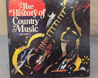 The History of Country Music Volume 2 UMI Vinyl 2-LP Johnny Cash Dolly Parton