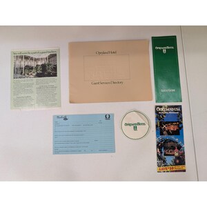 VTG 1980's Opryland Hotel Nashville TN Guest Guide Services Directory & Ephemera