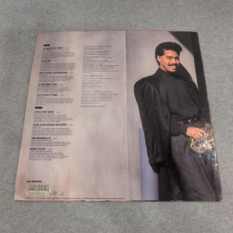 Michael Paulo One Passion Vinyl LP Album MCA-42295 Smooth Jazz 1989 MCA Records image 2