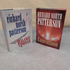 Richard North Patterson - Conjunto de libros Balance of Power Conviction (Primera edición, 2 piezas) imagen 1