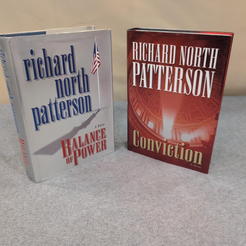 Richard North Patterson - Conjunto de libros Balance of Power Conviction (Primera edición, 2 piezas) imagen 1