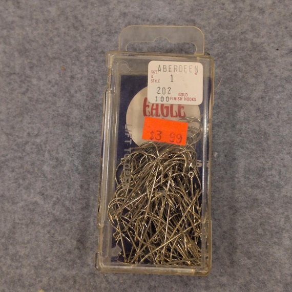 Eagle Claw Aberdeen Fishing Hooks Size 1 Gold Finish 202 100 Pack - Etsy Eagle Claw Aberdeen Fishing Hooks Size 1 Gold Finish 202 100 Pack - Etsy
