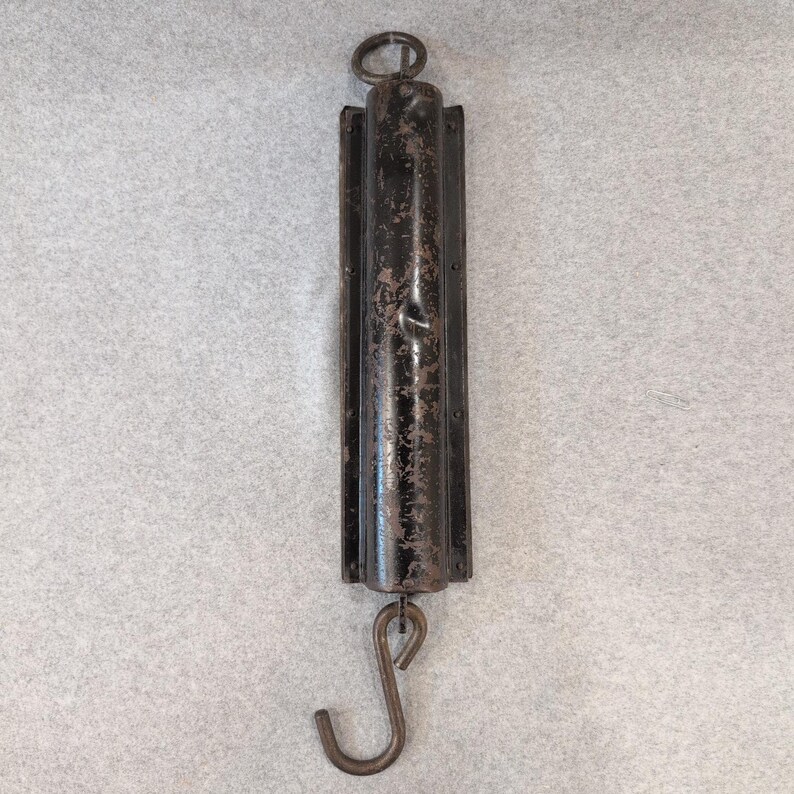 1890-1920's Chatillons Improved Spring Balance Hanging Scale NY 125 Lbs Brass image 9