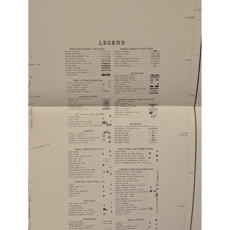 Vintage 1979 General Highway Map Lamar County Alabama Wall Art 21" x 18" image 3